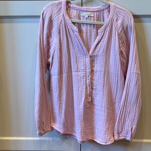 XiRENA Pink Striped Blouse